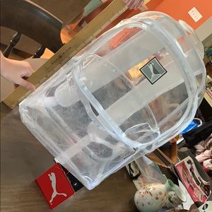 Puma clear white book bag